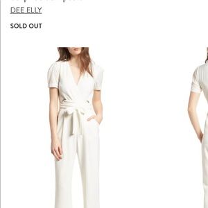 Dee Elly White Jumpsuit